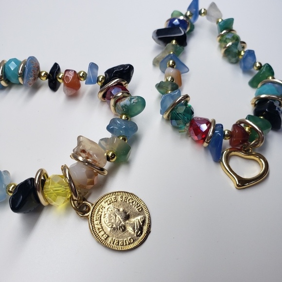 Mixed stones bracelet set - Picture 3 of 5